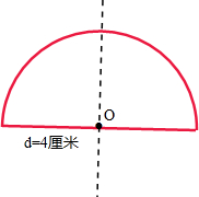 (1)求出所画半圆的周长和面积-奥数库
